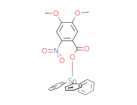 Molecular Structure of 1229818-12-5 (Ph<sub>3</sub>Sn(4,5-dimethoxy-2-nitrobenzoate))