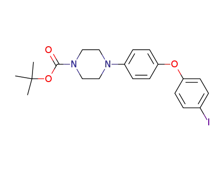 Molecular Structure of 943035-24-3 (4-[4-(4-iodophenoxy)phenyl]piperazine-1-carboxylic acid tert-butyl ester)