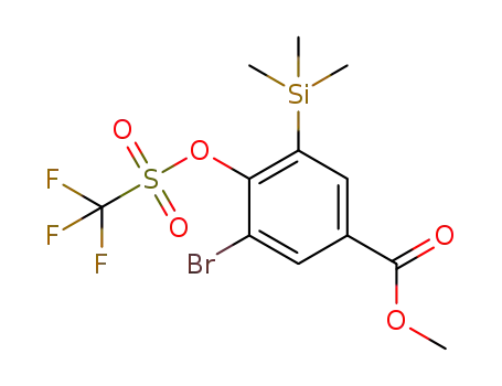메틸 3-브로모-4-(((트리플루오로메틸)술포닐)-옥시)-5-(트리메틸실릴)벤조에이트