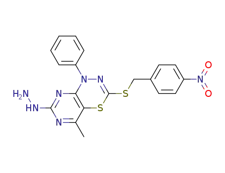 1-(3-(4-nitrobenzylthio)-5-methyl-1-phenyl-1H-pyrimido[4,5-e][1,3,4]thiadiazin-7-yl)hydrazine