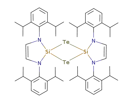 di-μ-telluro-di-1,3-bis(2,6-diisopropylphenyl)-1,3-diaza-2-silacyclopent-4-en-2-ylidene