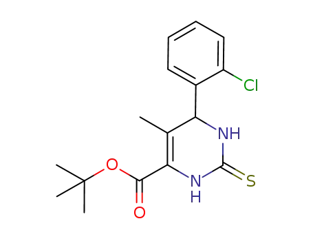 6-tert-butyloxycarbonyl-5-methyl-4-(2-chloro-phenyl)-3,4-dihydropyrimidin-2-(1H)-thione