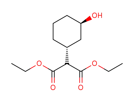 (+)-diethyl 2-((1R,3R)-3-hydroxycyclohexyl)malonate
