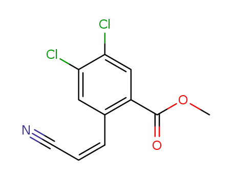(Z)-methyl 4,5-dichloro-2-(2-cyanovinyl)benzoate