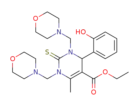 ethyl 1,3-bis(4-morpholinylmethyl)-4-(2-hydroxyphenyl)-6-methyl-2-thioxo-1,2,3,4-tetrahydro-5-pyrimidinecarboxylate