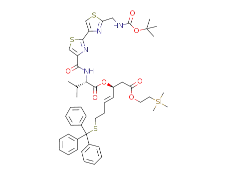 Molecular Structure of 1132667-24-3 (C<sub>49</sub>H<sub>60</sub>N<sub>4</sub>O<sub>7</sub>S<sub>3</sub>Si)