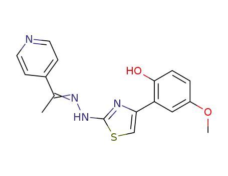 N-[1-(4-pyridyl)ethylidene]-N'-[4-(2-hydroxy-5-methoxyphenyl)thiazol-2-yl]hydrazine