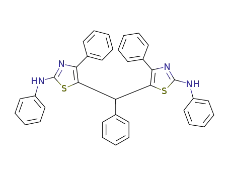Molecular Structure of 1198108-44-9 (2,2'-(N,N'-diphenylamino)-4,4'-diphenyl-5,5'-phenylidenebisthiazole)