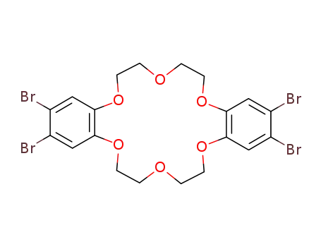 Molecular Structure of 40100-11-6 (4,4',5,5'-tetrabromodibenzo-18-crown-6 ether)