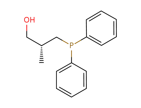 Molecular Structure of 488091-73-2 (1-Propanol, 3-(diphenylphosphino)-2-methyl-, (2R)-)
