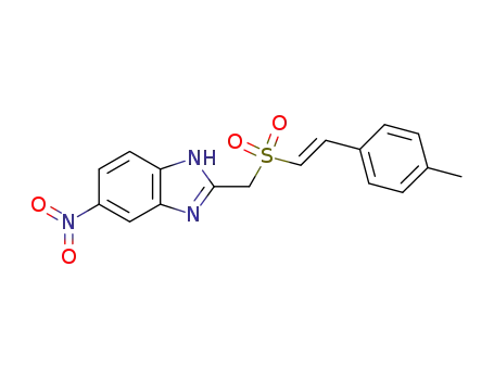 5-nitro-2-[(4-methylstyrylsulfonyl)methyl]-1H-benzimidazole