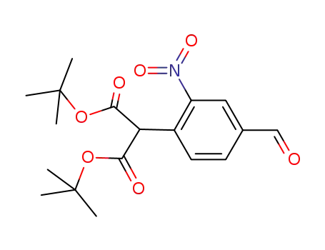 Molecular Structure of 1252576-41-2 (di-tert-butyl (4-formyl-2-nitrophenyl)malonate)