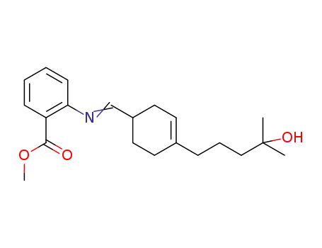 Methyl 2-(((4-(4-hydroxy-4-methylpentyl)-3-cyclohexenyl)methylene)amino)benzoate