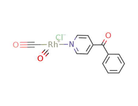 Molecular Structure of 1226967-69-6 ([dicarbonylrhodium(I)(η1-(N)-4-benzoylpyridine)(Cl)])