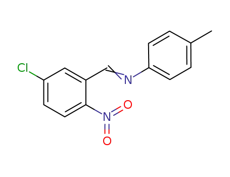 N-[(5-chloro-2-nitrophenyl)methylene]-4-methylaniline