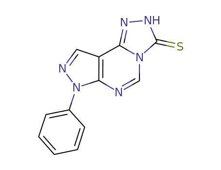 7-phenyl-2,7-dihydro-3H-pyrazolo[4,3-e][1,2,4]triazolo[4,3-c]pyrimidine-3-thione