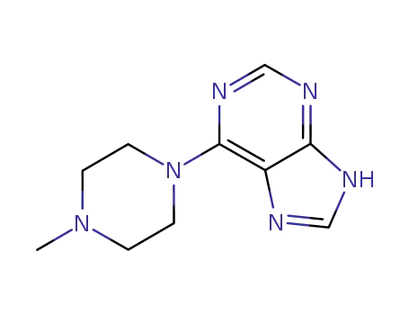 Molecular Structure of 99172-01-7 (6-(4-Methyl-piperazin-1-yl)-9H-purine)