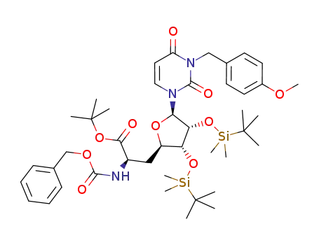 C<sub>43</sub>H<sub>65</sub>N<sub>3</sub>O<sub>10</sub>Si<sub>2</sub>