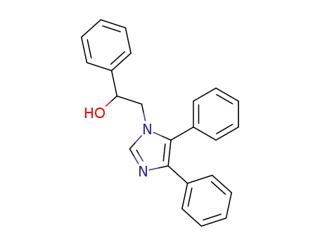 Molecular Structure of 58275-51-7 (α,4,5-Triphenyl-1H-imidazole-1-ethanol)