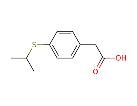 Benzeneacetic acid, 4-((1-methylethyl)thio)-