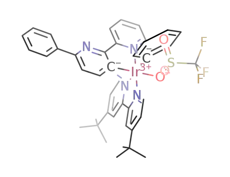 [Ir(OTf)(C<sub>6</sub>H<sub>5</sub>)(C<sub>5</sub>H<sub>4</sub>NC<sub>5</sub>H<sub>2</sub>NPh)(4,4'-di-tert-butyl-2,2'-bipyridine)]