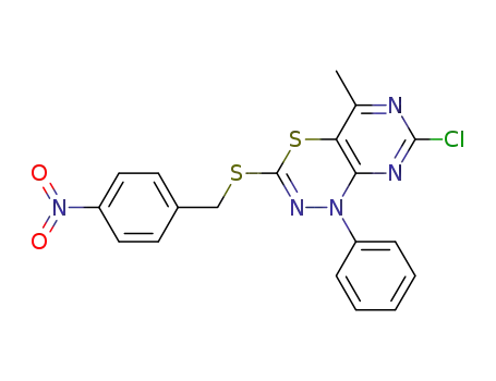 3-(4-nitrobenzylthio)-7-chloro-5-methyl-1-phenyl-1H-pyrimido[4,5-e][1,3,4]thiadiazine