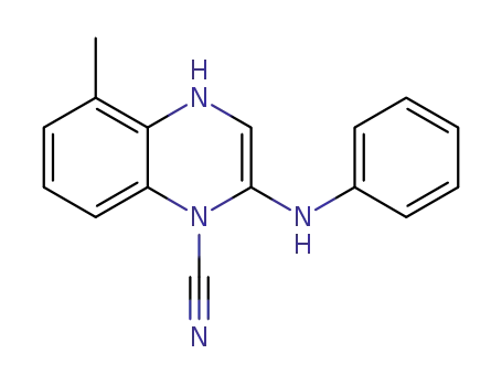 Molecular Structure of 1204416-09-0 (2-anilino-5-methylquinoxaline-1(4H)-carbonitrile)