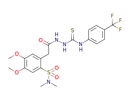 1-[2-(N,N-dimethylsulfamoyl)-4,5-dimethoxyphenylacetyl]-4-(p-trifluoromethylphenyl)thiosemicarbazide