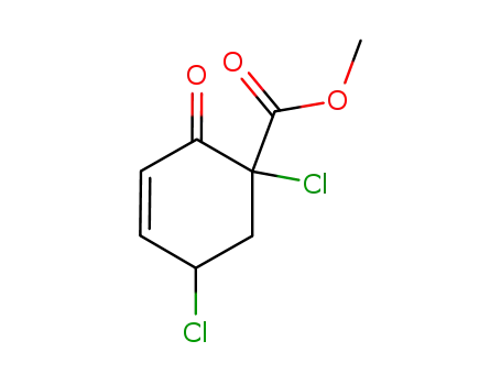 (+/-)-methyl 1,5-dichloro-2-oxocyclohex-3-ene-1-carboxylate