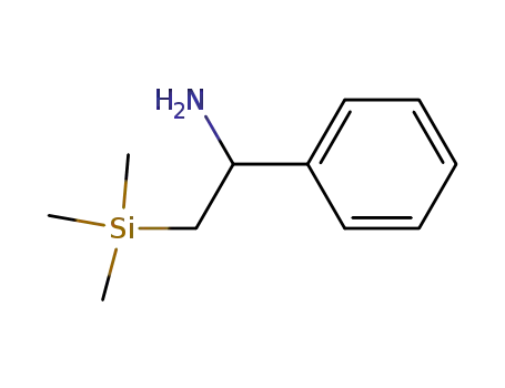 Molecular Structure of 71354-69-3 (1-phenyl-2-(trimethylsilyl)ethanamine)