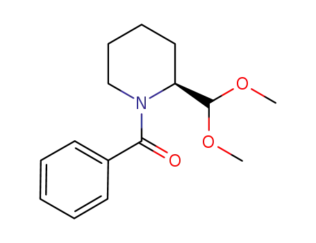 (2S)-N-benzoylpiperidine-2-carboxaldehyde dimethylacetal