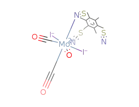 [Mo(iodide)2(carbonyl)3(1,3,5-tris(thiocyanatomethyl)mesitylene)]