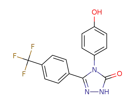 2,4-dihydro-4-(4-hydroxyphenyl)-5-[4-(trifluoromethyl)phenyl]-3H-1,2,4-triazol-3-one