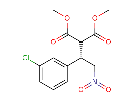 (S)-dimethyl 2-(2-nitro-1-(3-chlorophenyl)-ethyl)malonate