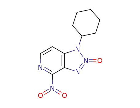 1-cyclohexyl-4-nitro-1H-[1,2,3]triazolo[4,5-c]pyridine 2-oxide