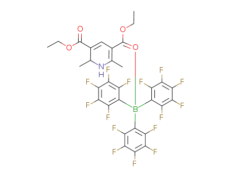 Molecular Structure of 1229911-11-8 ([C<sub>5</sub>H<sub>2</sub>Me<sub>2</sub>(CO<sub>2</sub>Et)(CO<sub>2</sub>EtB(C<sub>6</sub>F<sub>3</sub>)3)NH])
