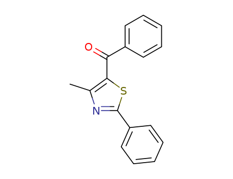 Molecular Structure of 69973-67-7 (Methanone, (4-methyl-2-phenyl-5-thiazolyl)phenyl-)