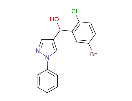 1H-Pyrazole-4-methanol, a-(5-bromo-2-chlorophenyl)-1-phenyl-