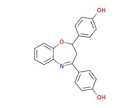 Molecular Structure of 1222313-22-5 (4-(4'-hydroxyphenyl)-2-(4-hydroxyphenyl)-2,3-dihydro-1,5-benzoxazepine)