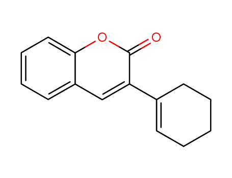 Molecular Structure of 143661-22-7 (2H-1-Benzopyran-2-one, 3-(1-cyclohexen-1-yl)-)