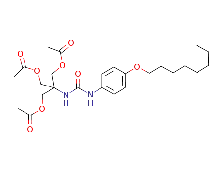 N-[tris(acetoxymethyl)methyl]-N'-(4-octyloxyphenyl)urea