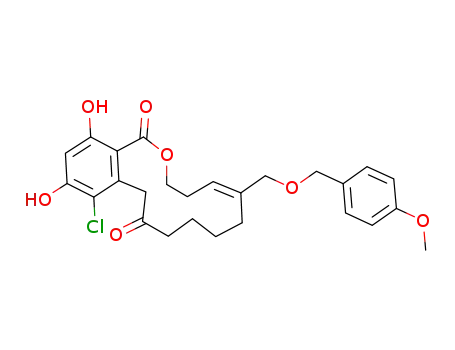 (E)-13-chloro-14,16-dihydroxy-6-(4-methoxybenzyloxy)methyl-3,4,7,8,9,10-hexahydro-1H-benzo[c][1]oxacyclotetradecine-1,11(12H)-dione