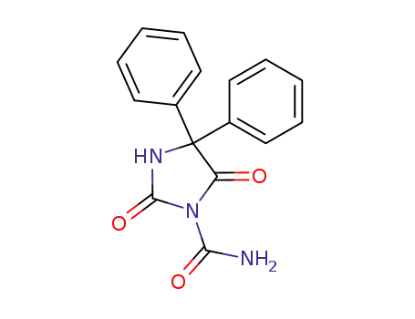 Molecular Structure of 62868-10-4 (1-Imidazolidinecarboxamide, 2,5-dioxo-4,4-diphenyl-)