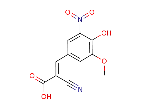 (E)-2-cyano-3-(4-hydroxy-3-methoxy-5-nitrophenyl)acrylic acid