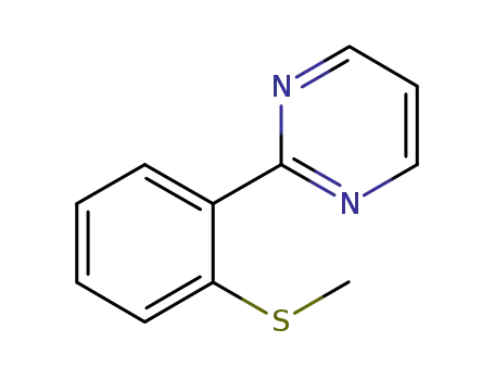 Molecular Structure of 1219699-60-1 (2-(2-(methylthio)phenyl)pyrimidine)