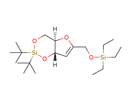 1,4-anhydro-2-deoxy-3,5-di-O-(di-tert-butylsilylene)-1-C-(triethylsilyloxy-methyl)-D-erythro-pent-1-enitol