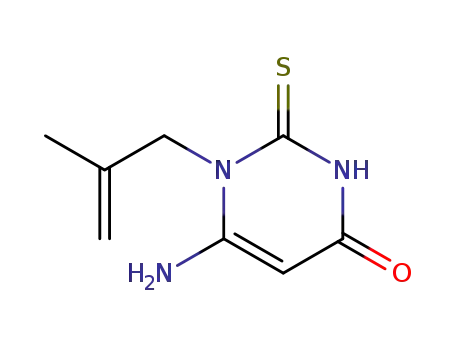 4(1H)-Pyrimidinone,
6-amino-2,3-dihydro-1-(2-methyl-2-propenyl)-2-thioxo-