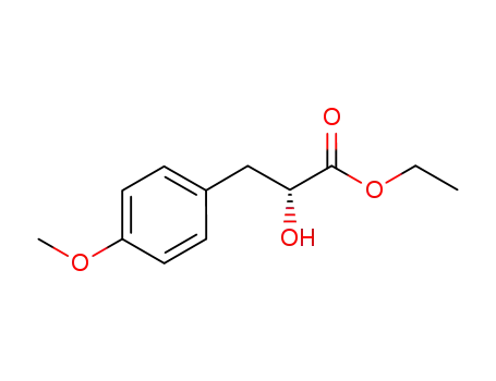 Molecular Structure of 33173-51-2 (2-HYDROXY-3-(4-METHOXY-PHENYL)-PROPIONIC ACID ETHYL ESTER)