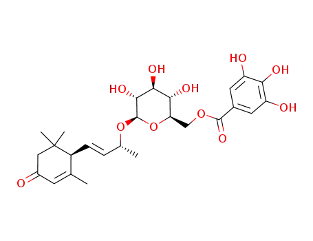 (6R,9R)-3-oxo-α-ionol 9-O-[6'-O-galloyl]-β-D-glucopyranoside