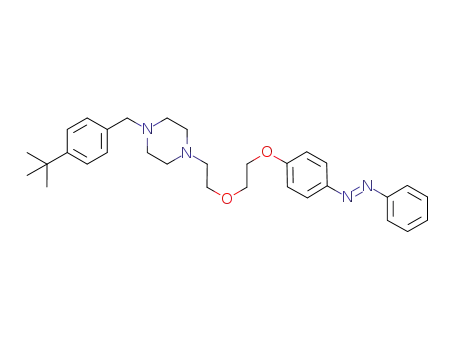 1-(4-(tert-butyl)benzyl)-4-(2-(2-(4-(phenyldiazenyl)phenoxy)ethoxy)ethyl)piperazine